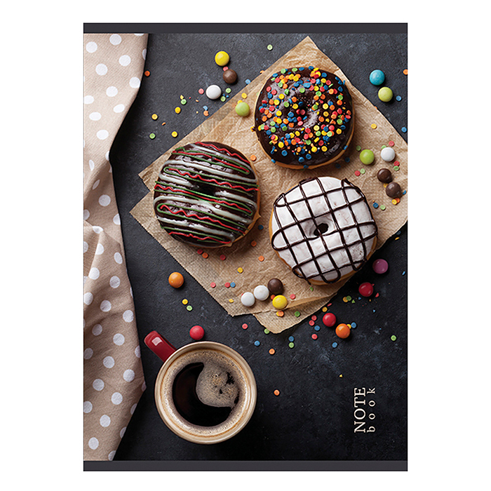 Тетрадь 80л. клетка А4 S "Чай&Кофе" стандарт 