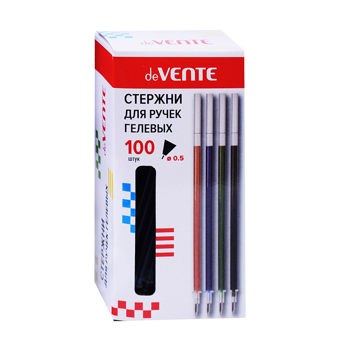 Фото к товару Стержень для ручек гелевых d=0,5 мм, 130 мм, с защитным колпачком, синий Стержень для ручек гелевых d=0,5 мм, 130 мм, с защитным колпачком, синий