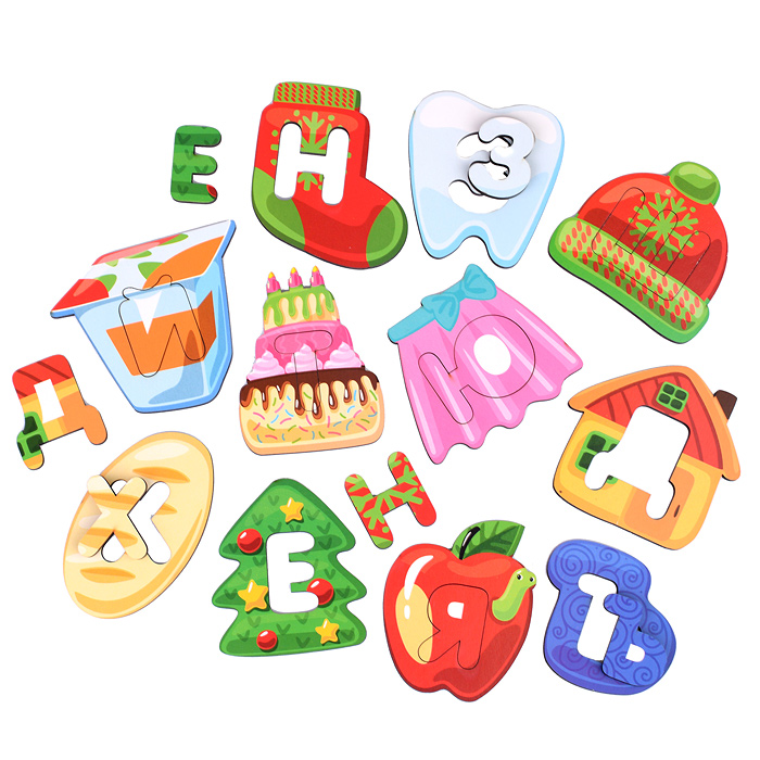 Пазлы зигзаг "Азбука" (деревянная)