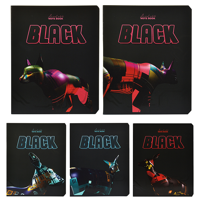 Тетрадь 48л. клетка, А5 "Анимал Робот" 