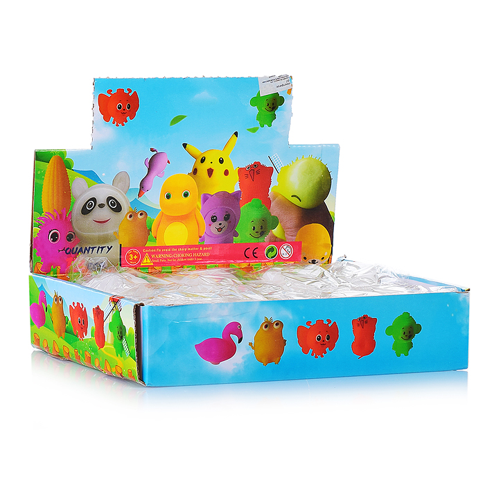 Игрушка-антистресс 00-3307 "Зверята-2" (в ассортименте) в коробке