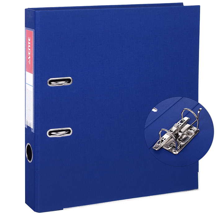 Папка с арочным механизмом A4 50 мм PP двусторонний разобранная, металлическая окантовка, синяя