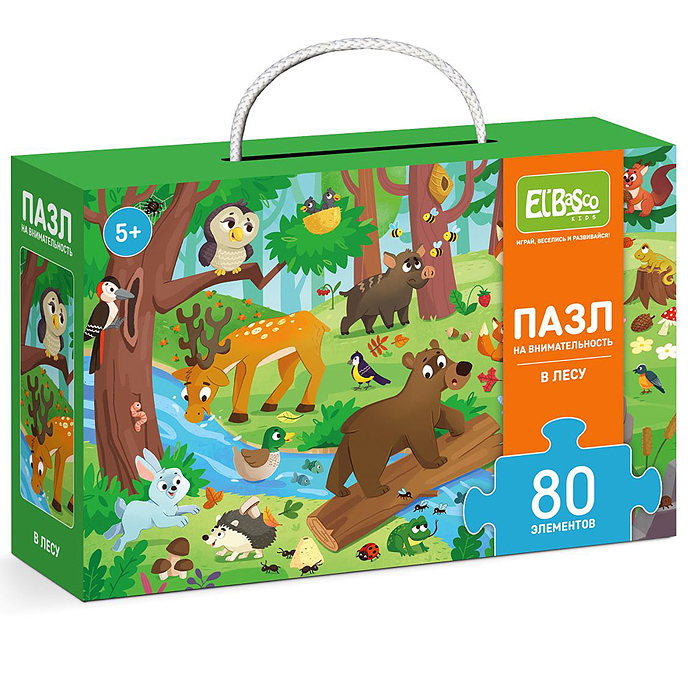 Пазл 80 на внимательность "В лесу" 