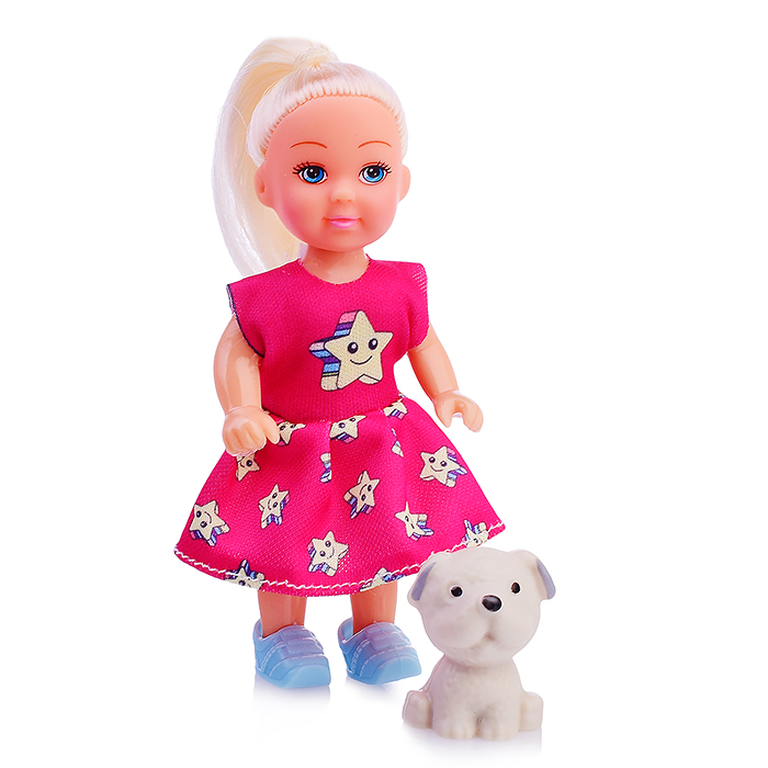 Кукла SM001-2 "Лиза" с щенком, в ассортименте, в коробке