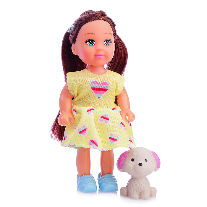 Кукла SM001-2 "Лиза" с щенком, в ассортименте, в коробке
