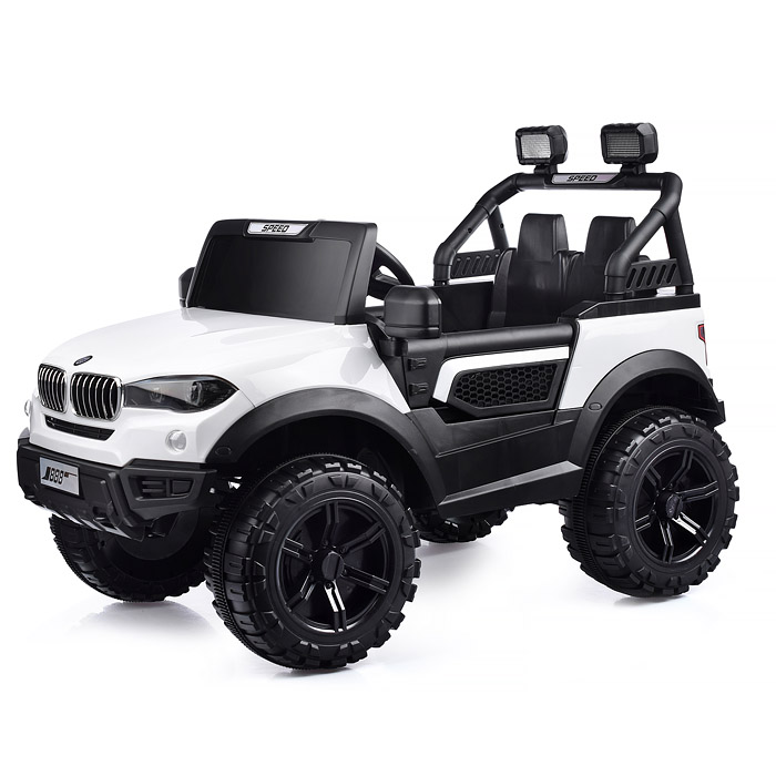 Электромобиль U023469Y "Профи" на аккумуляторе, с р/у управлением, в коробке (белый)