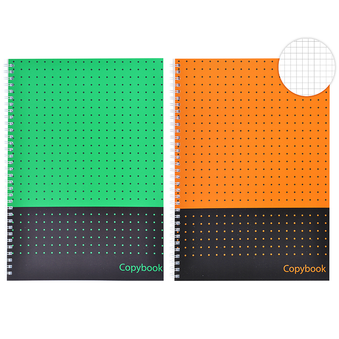 Тетрадь 80л клетка А4 гребень ML Микс 2  