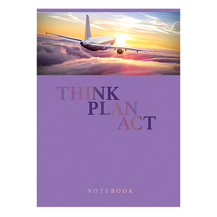 Тетрадь 80л. клетка А4 S "Думай, планируй, действуй!" стандарт 