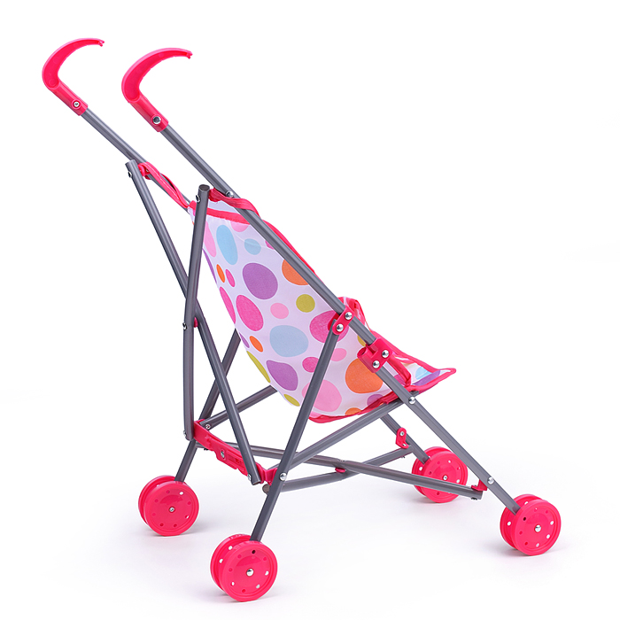 Фото к товару Коляска для кукол Y968-7 трость, прогулочная, цвет розовый Коляска для кукол Y968-7 трость, прогулочная, цвет розовый