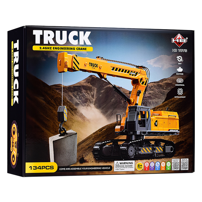 Конструктор SG14 "Кран" р/у, в коробке