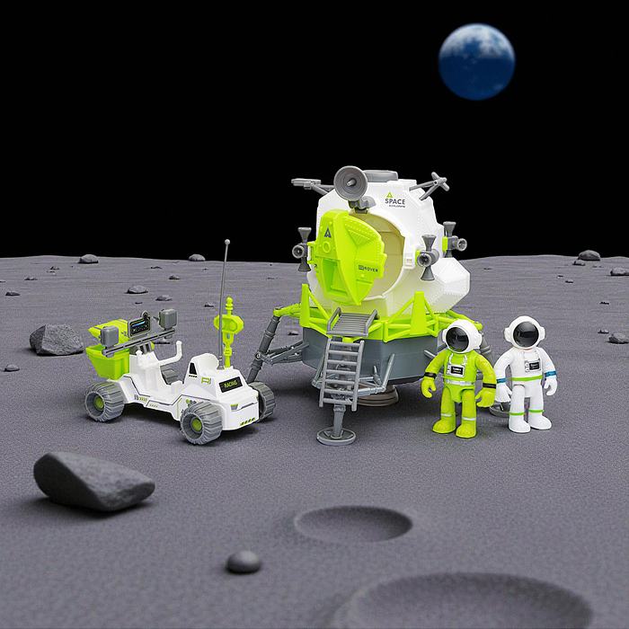 Космический корабль 80165 "Апполон и космо мобиль" в коробке