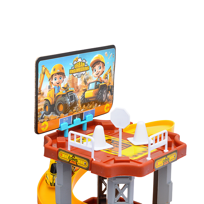 Фото к товару Парковка MH2108 "Приключения на стройке" (82 предмета) в коробке Парковка MH2108 "Приключения на стройке" (82 предмета) в коробке