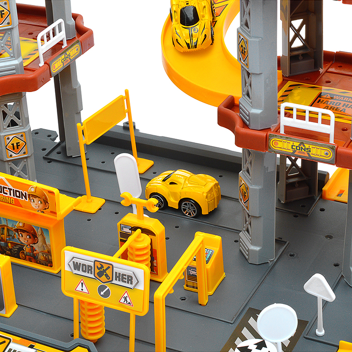 Фото к товару Парковка MH2108 "Приключения на стройке" (82 предмета) в коробке Парковка MH2108 "Приключения на стройке" (82 предмета) в коробке