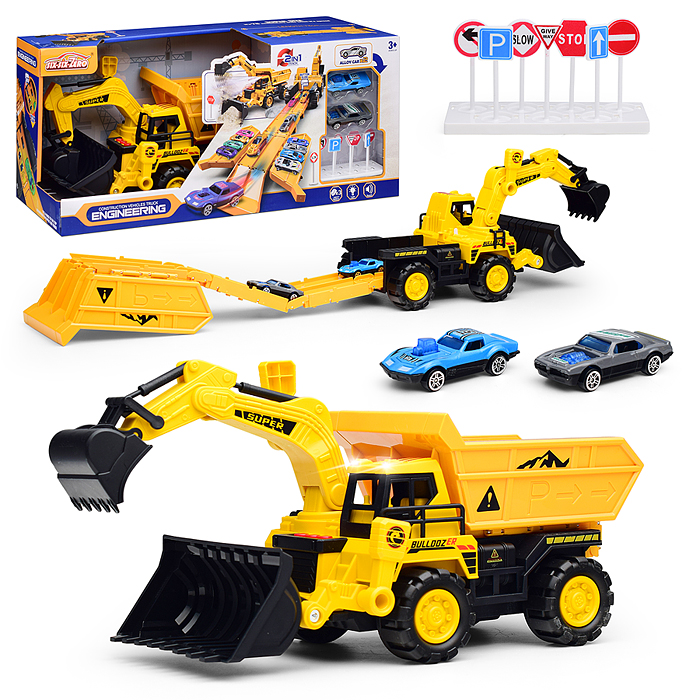 Машина-Катапульта 660-S98 "Экскаватор/Грейдер" в коробке