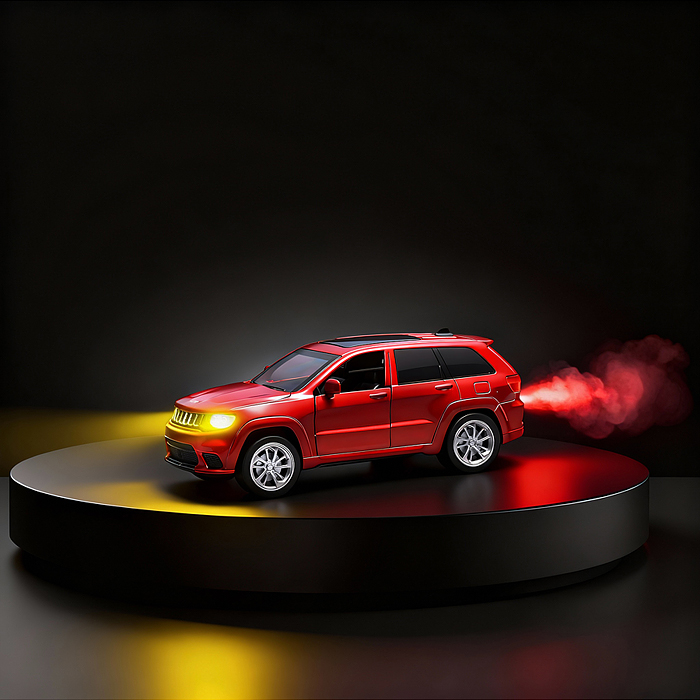 Машина JS1115SS "Млечный путь" (свет, звук, дым) в коробке