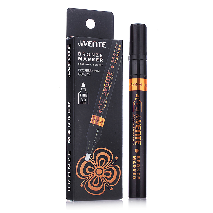 Маркер зеркальный "Repair & Craft. Bronze" перманентный, круглый пластиковый корпус, пулеви