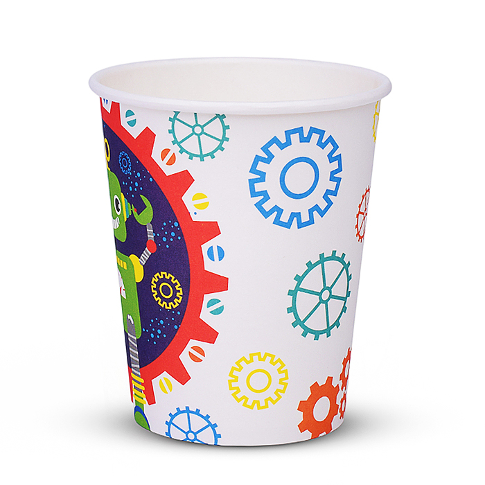 Набор посуды одноразовой 00-7489 "Робот" стаканы (10 шт)
