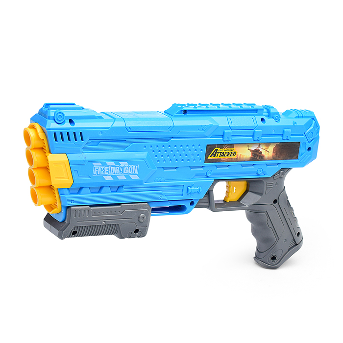 Фото к товару Бластер JLX8617 "Attacker-4" в коробке Бластер JLX8617 "Attacker-4" в коробке