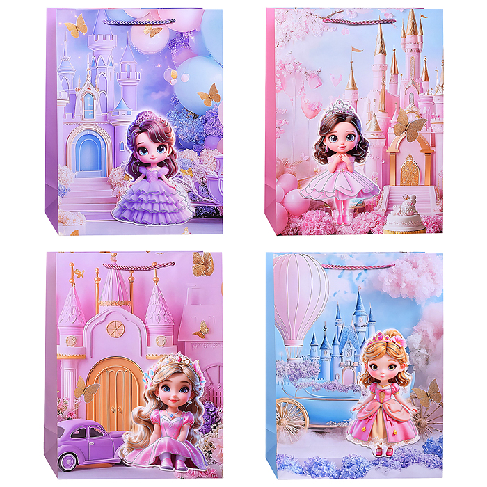 Пакет подарочный 00-7425 "Королевство радости" 40*30*12см Пакет подарочный 00-7425 "Королевство радости" 40*30*12см