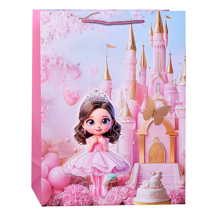 Пакет подарочный 00-7425 "Королевство радости" 40*30*12см