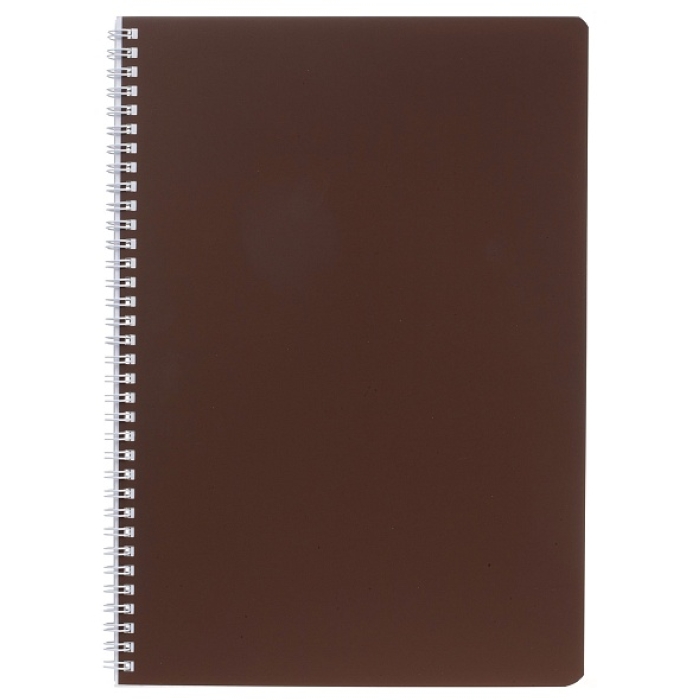 Тетрадь 96л. А4 клетка "Шоколадный мусс" на гребне перфорация на отрыв Soft-touch SoloMatt 