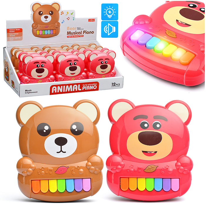 Пианино 8889-1B "Музыкальный мишка" в коробке Пианино 8889-1B "Музыкальный мишка" в коробке