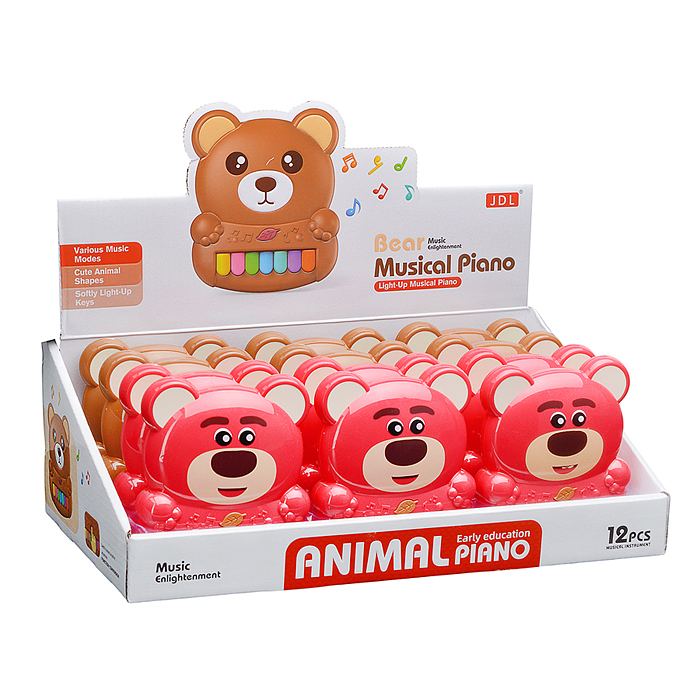 Фото к товару Пианино 8889-1B "Музыкальный мишка" в коробке Пианино 8889-1B "Музыкальный мишка" в коробке