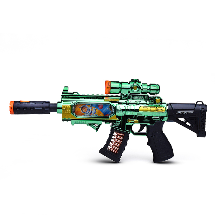 Фото к товару Автомат JQ530B "Арсенал", на батарейках, в коробке Автомат JQ530B "Арсенал", на батарейках, в коробке