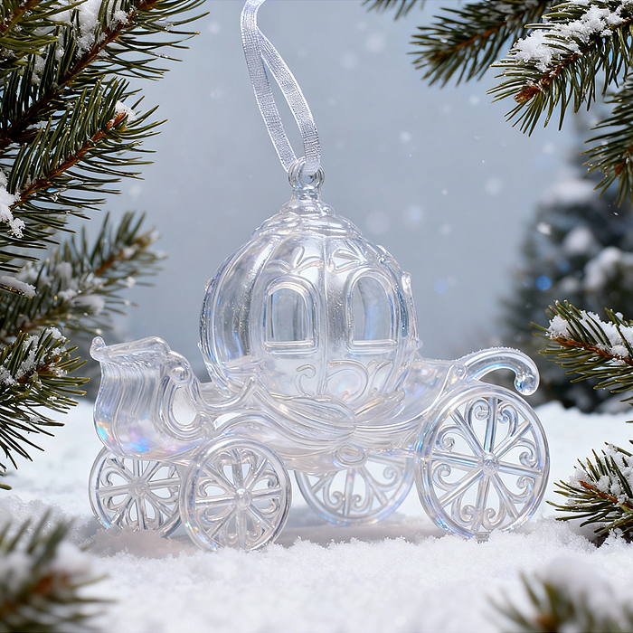 Новогоднее украшение S2688 "Карета сказочная" (11 см) Новогоднее украшение S2688 "Карета сказочная" (11 см)