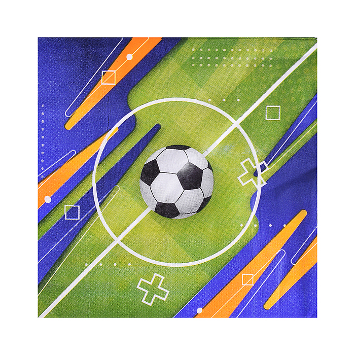 Набор посуды одноразовой 00-7510 "Футбол" салфетки (20 шт)