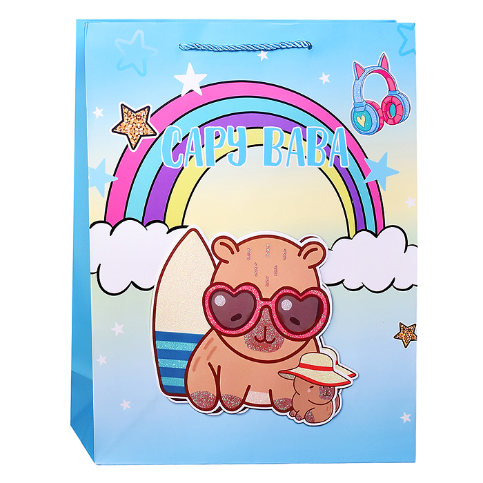 Пакет подарочный 00-7411 "Поздравляю!" 31*12*40см