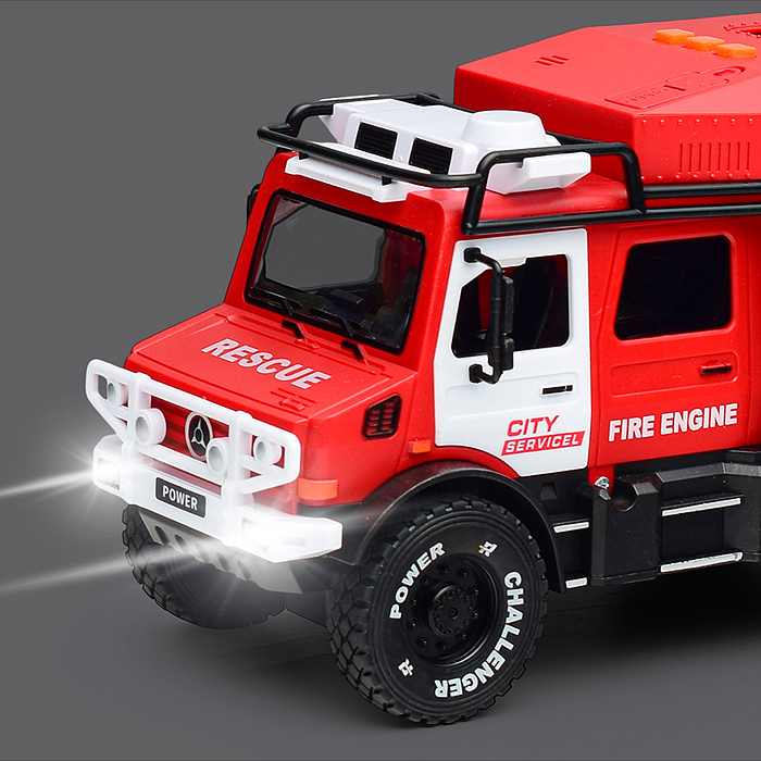 Машина RJ5521B "Пожарная служба" (свет, звук) в коробке