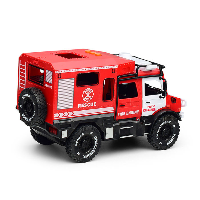 Машина RJ5521B "Пожарная служба" (свет, звук) в коробке