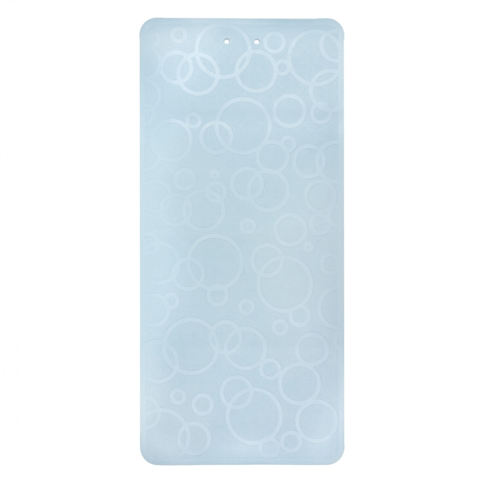Коврик резиновый для ванны антискользящий 35 x 76см, серо-голубо