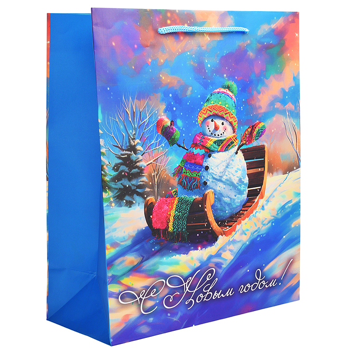 Бумажный пакет для сувенирной продукции с ламинацией, с шириной основания 26 cм Бумажный пакет для сувенирной продукции с ламинацией, с шириной основания 26 cм