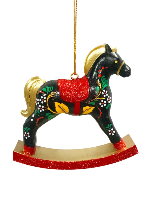 Новогоднее подвесное украшение из полирезины 3х8,5х8,5см