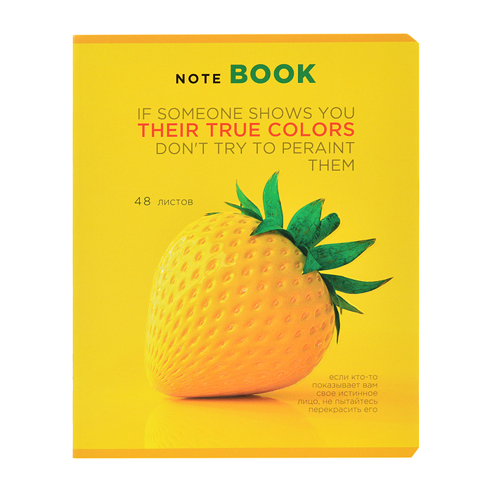 Тетрадь 48л. клетка, А5 "Не жёлтая пресса" скрепка