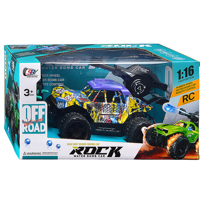 Машина SBY169-5 "Граффити" р/у, 27 MHz, в коробке