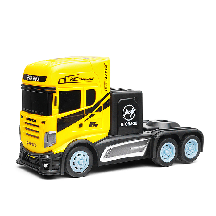 Машина GM1922 "Контейнеровоз" с дорожными знаками, р/у, 27 MHz, в коробке