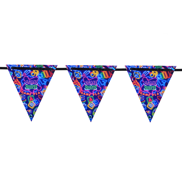 Флажки-растяжка 00-7477 "Game zone" 