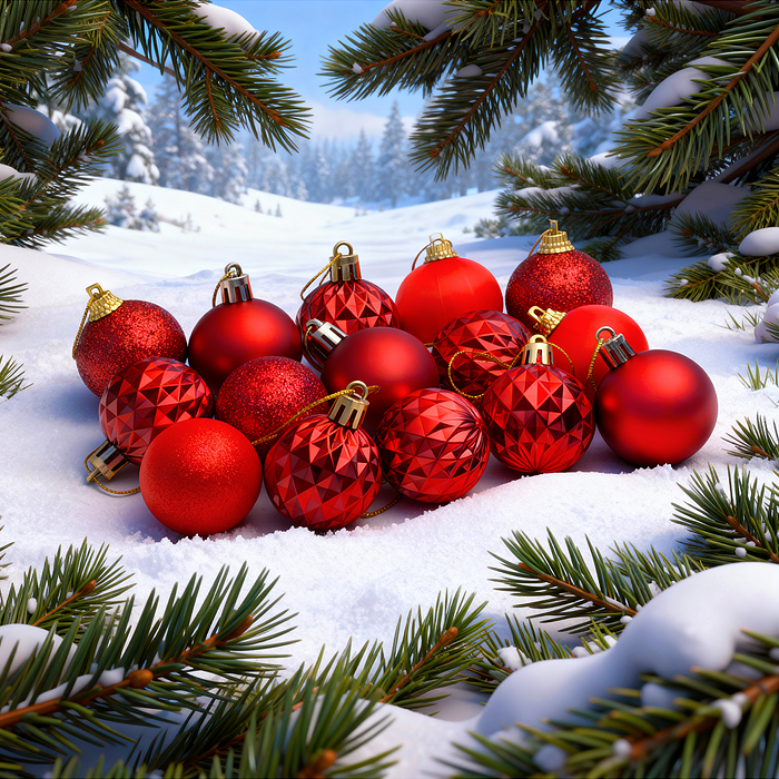 Фото к товару Набор новогодних украшений S2521 "Сказочный праздник" (15 шт х 4см) Набор новогодних украшений S2521 "Сказочный праздник" (15 шт х 4см)