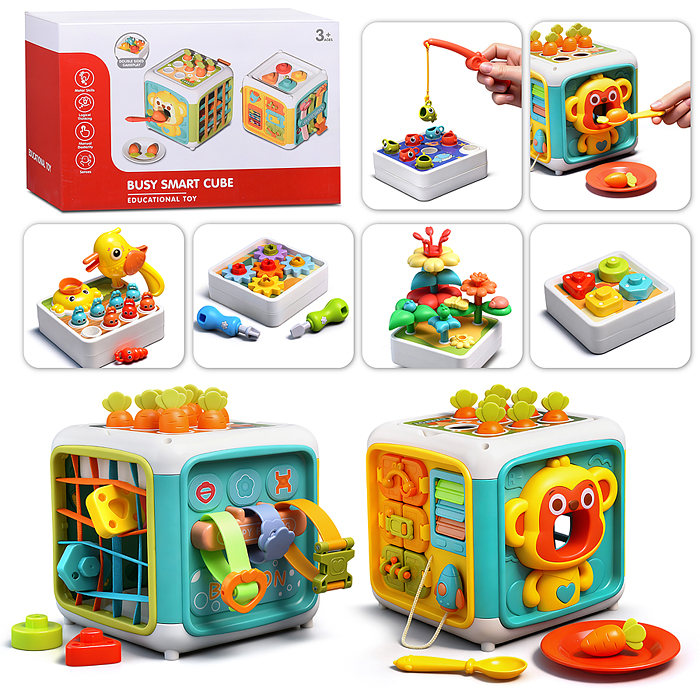 Куб развивающий YL562A "Развивашка" в коробке Куб развивающий YL562A "Развивашка" в коробке
