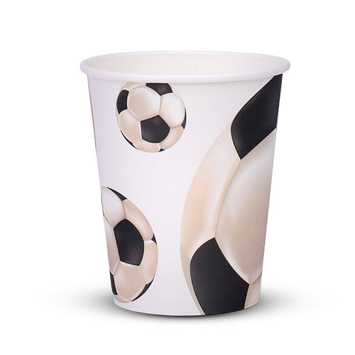 Набор посуды одноразовой 00-7493 "Футбольный мяч" стаканы (10 шт)