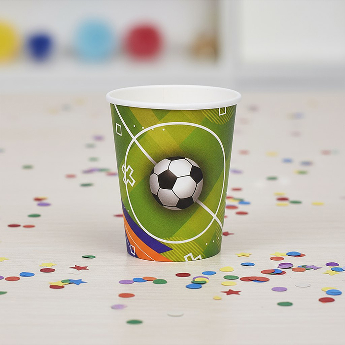 Набор посуды одноразовой 00-7509 "Футбол" стаканы (10 шт)