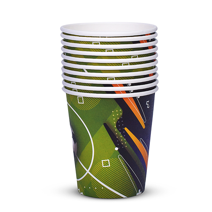 Набор посуды одноразовой 00-7509 "Футбол" стаканы (10 шт)