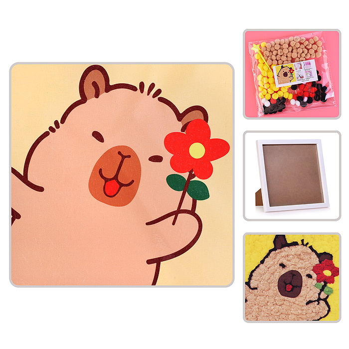 Набор творческая мастерская 22х22см 00-7368 "Капибара" Набор творческая мастерская 22х22см 00-7368 "Капибара"