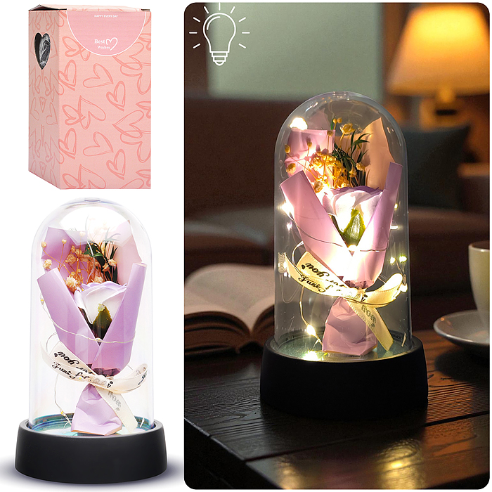 Светильник H07 "Букетик" в коробке (сиреневый)