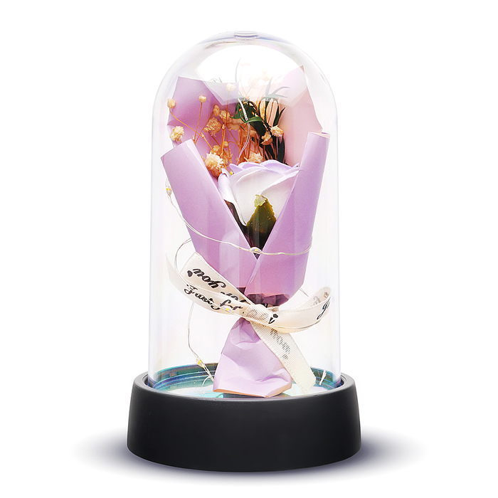 Светильник H07 "Букетик" в коробке (сиреневый)