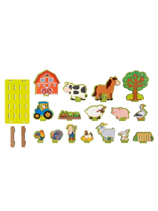 Фото к товару Игрушка из дерева "Что за чем? Ферма" 19 элементов Игрушка из дерева "Что за чем? Ферма" 19 элементов