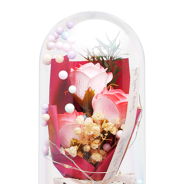 Светильник H01 "Букет роз" в коробке (красный)